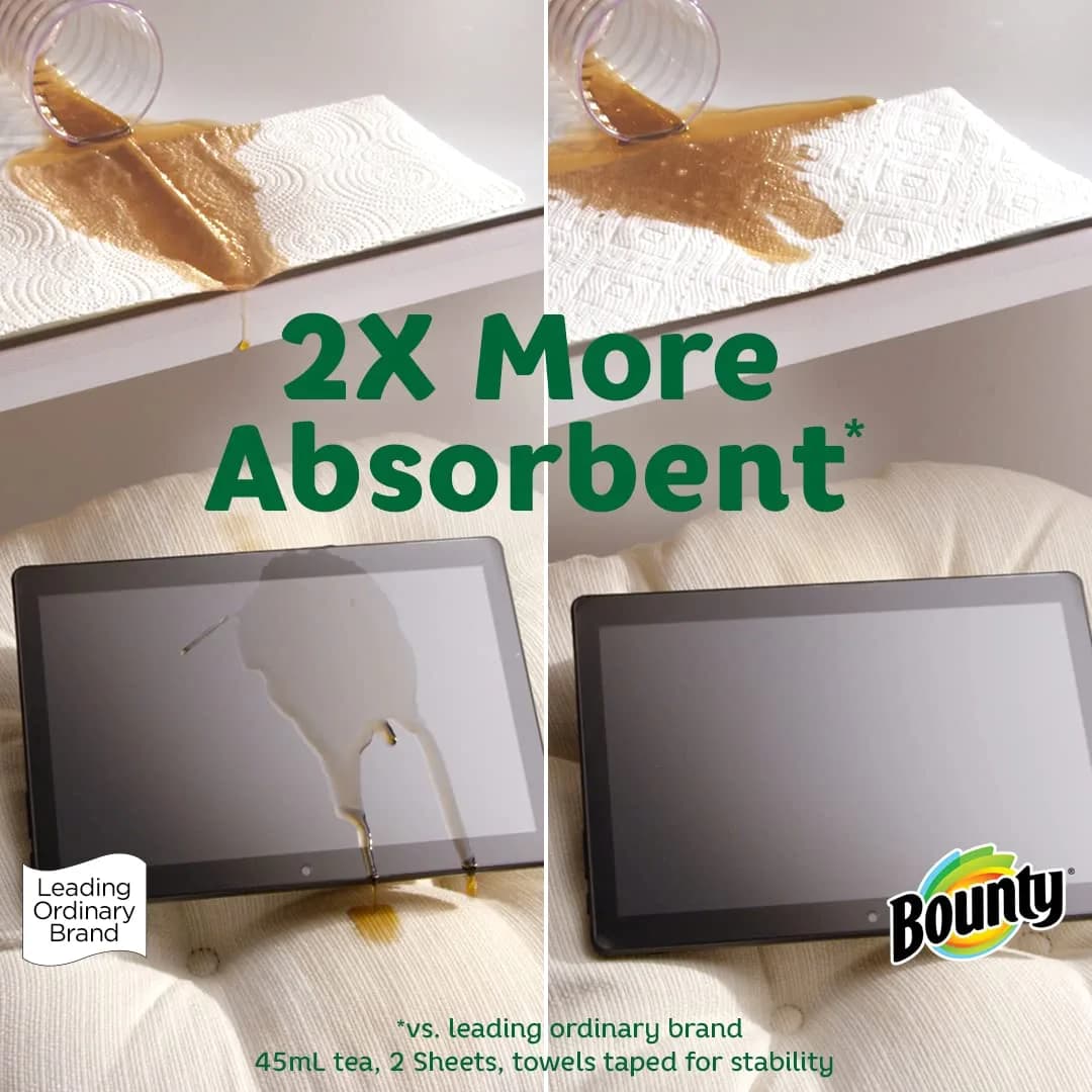 Bounty Select-A-Size Regular White Paper Towels, 2-Ply, 83 Sheets per Roll, 6 Rolls - view 4