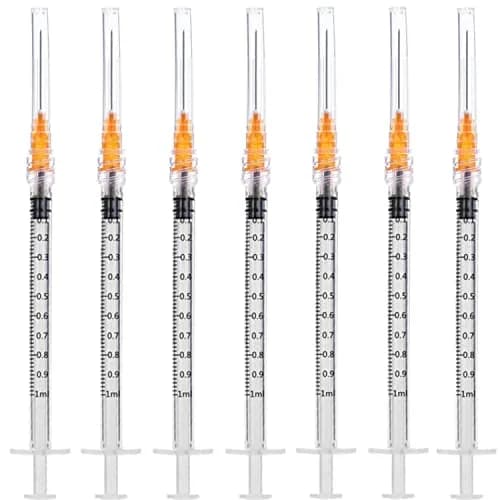 Fovafod 1ml 25Ga Plastic Syringe Pack of 50 | Precise Liquid Dispensing for Lab & Industrial Use thumbnail 1