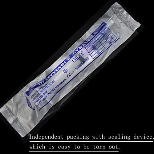 Fovafod 1ml 25Ga Plastic Syringe Pack of 50 | Precise Liquid Dispensing for Lab & Industrial Use thumbnail 6