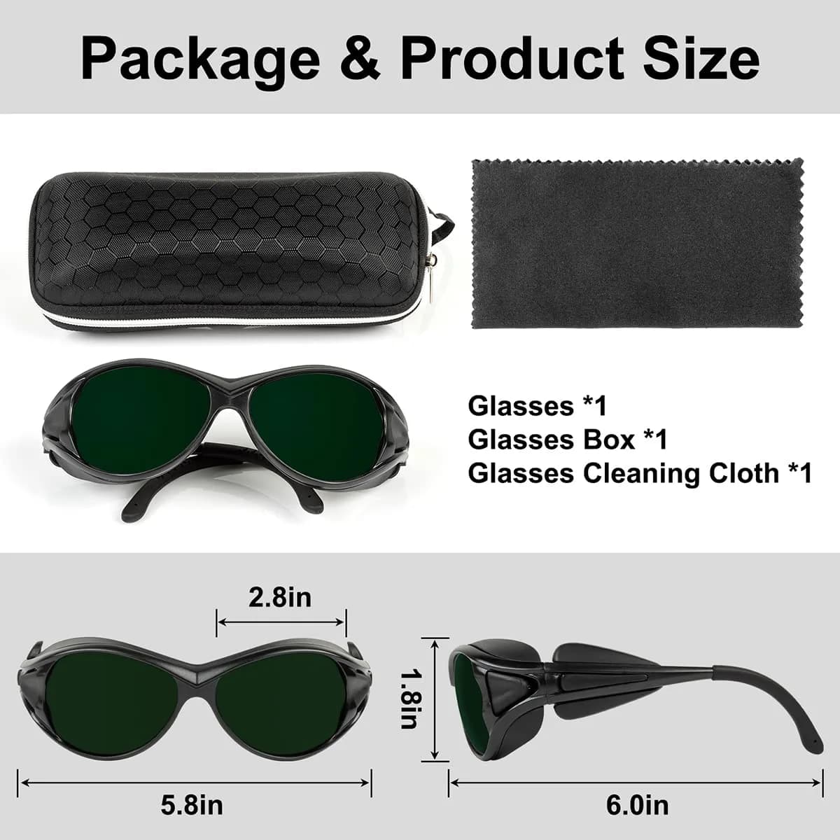 Dubofu Professional Red Light Therapy Glasses, Eye Protection for Red & Near Infrared Light Therapy, OD3+ Comfortable Goggles for Red Light Panel & Infrared Therapy - view 8