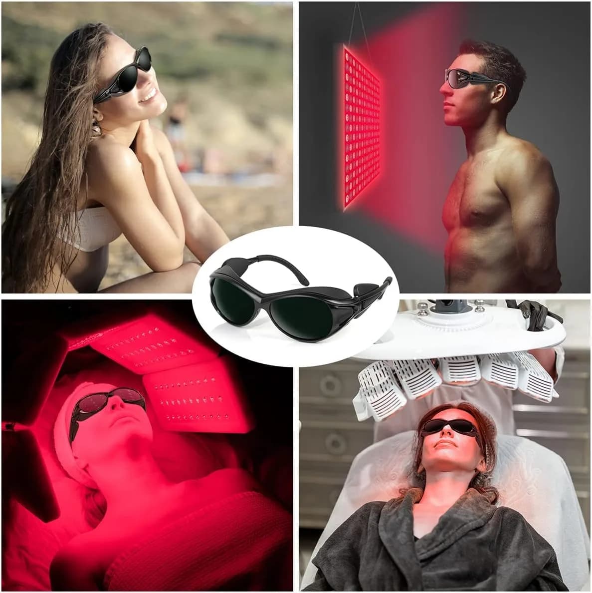 Dubofu Professional Red Light Therapy Glasses, Eye Protection for Red & Near Infrared Light Therapy, OD3+ Comfortable Goggles for Red Light Panel & Infrared Therapy - view 9