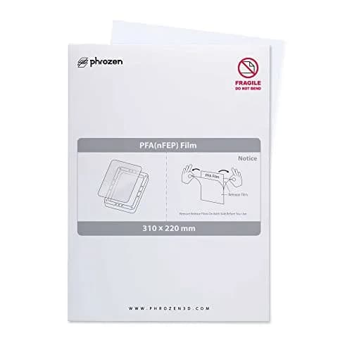 Phrozen PFA nFEP Film for Mighty 8K 12K Revo 14K 16K, 310 x 220 mm | High UV Transmittance Resin Printing thumbnail 1