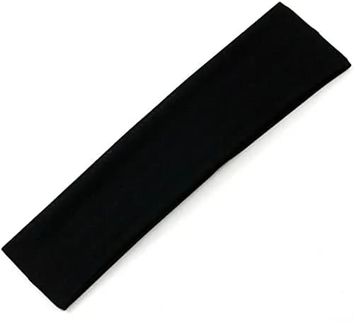 Nyamah Sales Black Cotton Hairband Elastic Head Bands for Women & Girls | 3-Pack, 8cm (3.1in) Width thumbnail 2