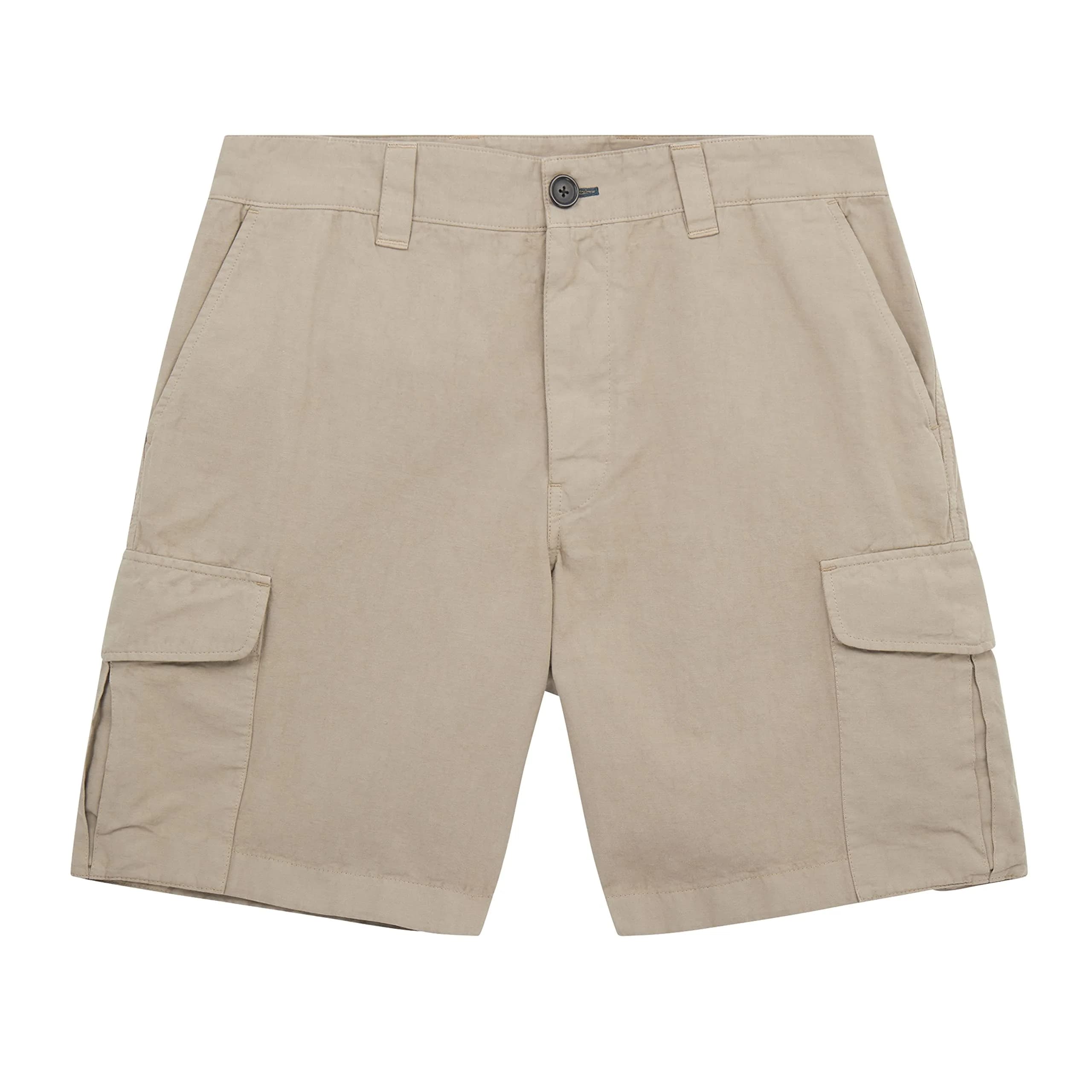Paul Smith PS Mens Cargo Skater Short, Camel, Large | Mid Rise Cotton Blend