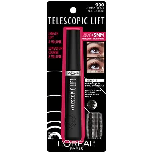 L'Oreal Paris Telescopic Lift Mascara 0.33 Fl Oz | Lengthening & Volumizing Lash Lift for Sensitive Eyes thumbnail 7