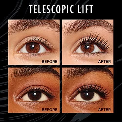 L'Oreal Paris Telescopic Lift Mascara 0.33 Fl Oz | Lengthening & Volumizing Lash Lift for Sensitive Eyes thumbnail 2
