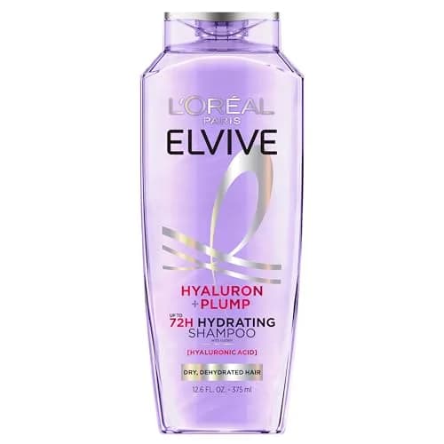 L'Oreal Paris Elvive Hyaluron Plump Shampoo, 12.6 Fl Oz | Hydrates & Adds Shine for Dry Hair thumbnail 1
