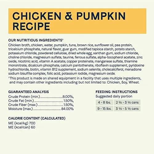 CANIDAE Balanced Bowl Wet Cat Food, Chicken & Pumpkin, 3 oz | Wholesome Hydrating Meal thumbnail 6