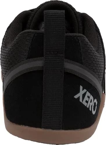 Xero Shoes Prio Suede Barefoot Athletic Sneaker for Men, Black/Gum, 25cm (9.8" US Men's 10) | Natural Movement & All-Day Comfort thumbnail 4