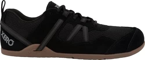 Xero Shoes Prio Suede Barefoot Athletic Sneaker for Men, Black/Gum, 25cm (9.8" US Men's 10) | Natural Movement & All-Day Comfort thumbnail 7