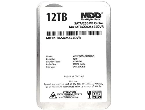 MDD MAXDIGITALDATA 12TB Surveillance Hard Drive 7200 RPM 256MB Cache | Built for 24/7 Operation thumbnail 2
