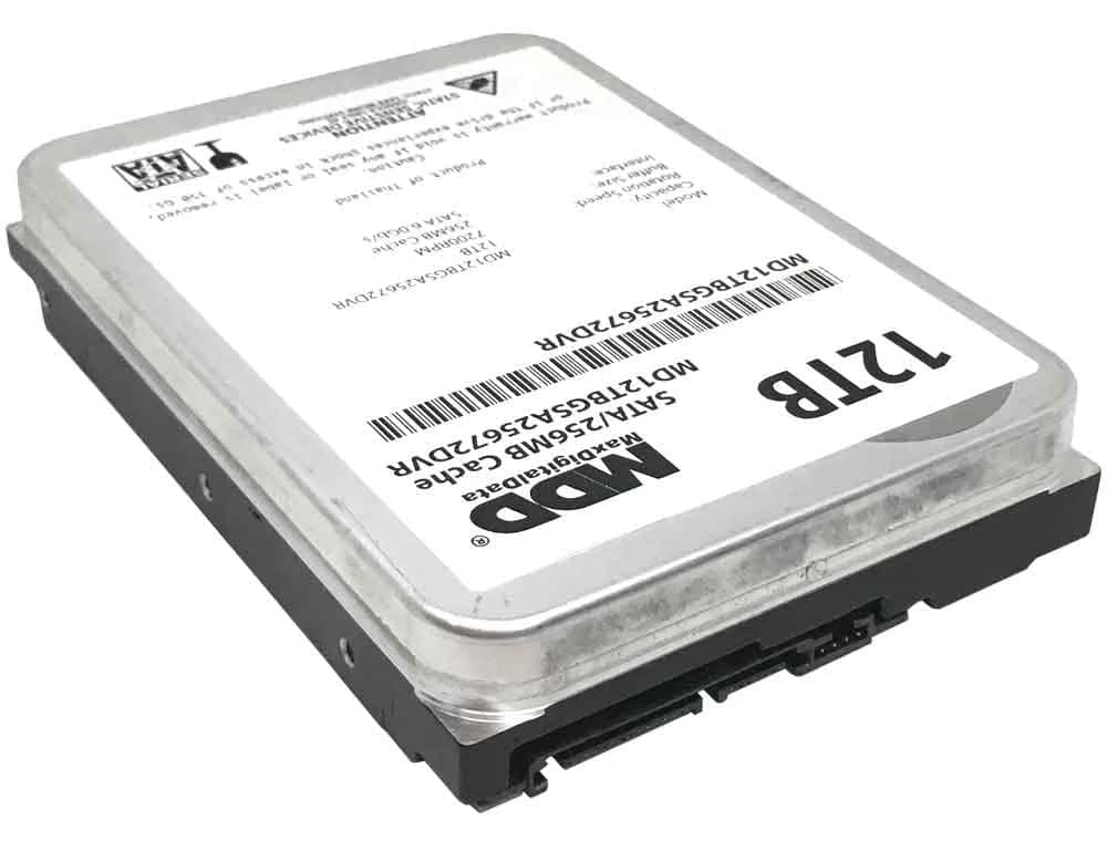 MDD MAXDIGITALDATA 12TB Surveillance Hard Drive 7200 RPM 256MB Cache | Built for 24/7 Operation - view 3