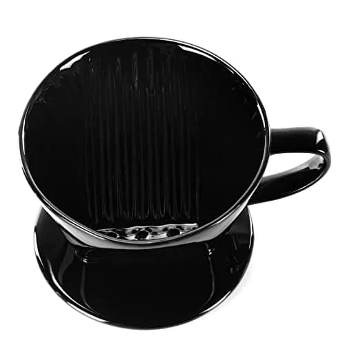 LHUKSGF Pour Over Ceramic Coffee Dripper 2 Cups | High-Quality Ceramic, Portable & Durable thumbnail 1