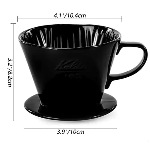 LHUKSGF Pour Over Ceramic Coffee Dripper 2 Cups | High-Quality Ceramic, Portable & Durable thumbnail 5