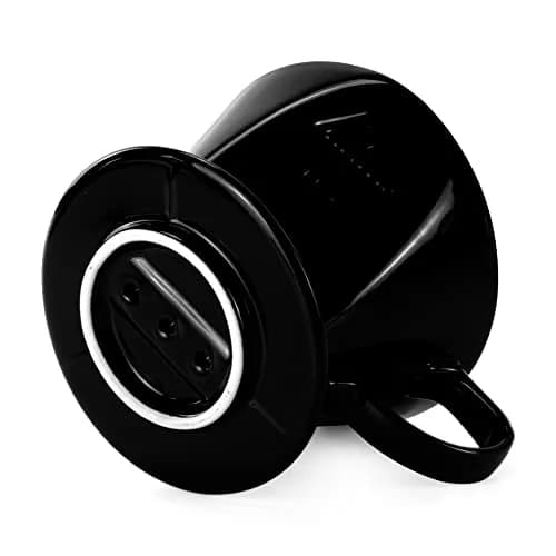 LHUKSGF Pour Over Ceramic Coffee Dripper 2 Cups | High-Quality Ceramic, Portable & Durable thumbnail 6