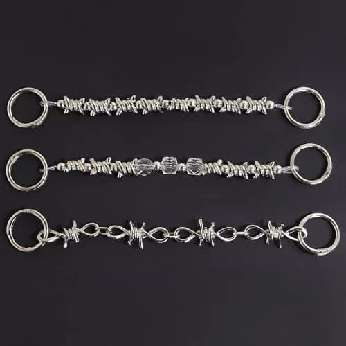 VIQWYIC Shoes Metal Chain Spikes Charms | Punk Chain for Sandals & Shoes thumbnail 6