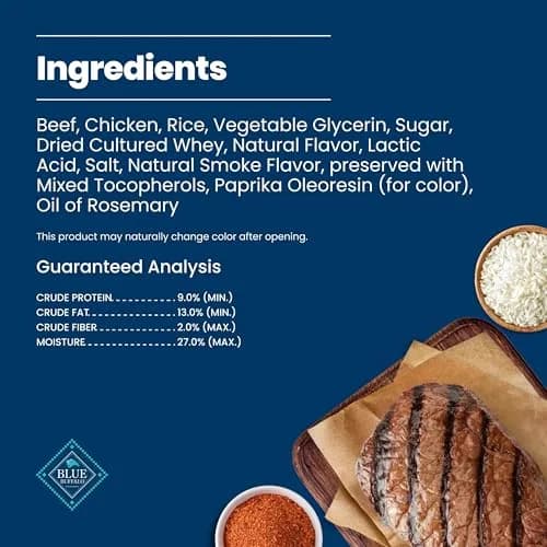 Blue Buffalo Nudges Grillers Steak Dog Treats 453g (16 oz) | Real USA Beef First, Soft & Easy to Tear thumbnail 7