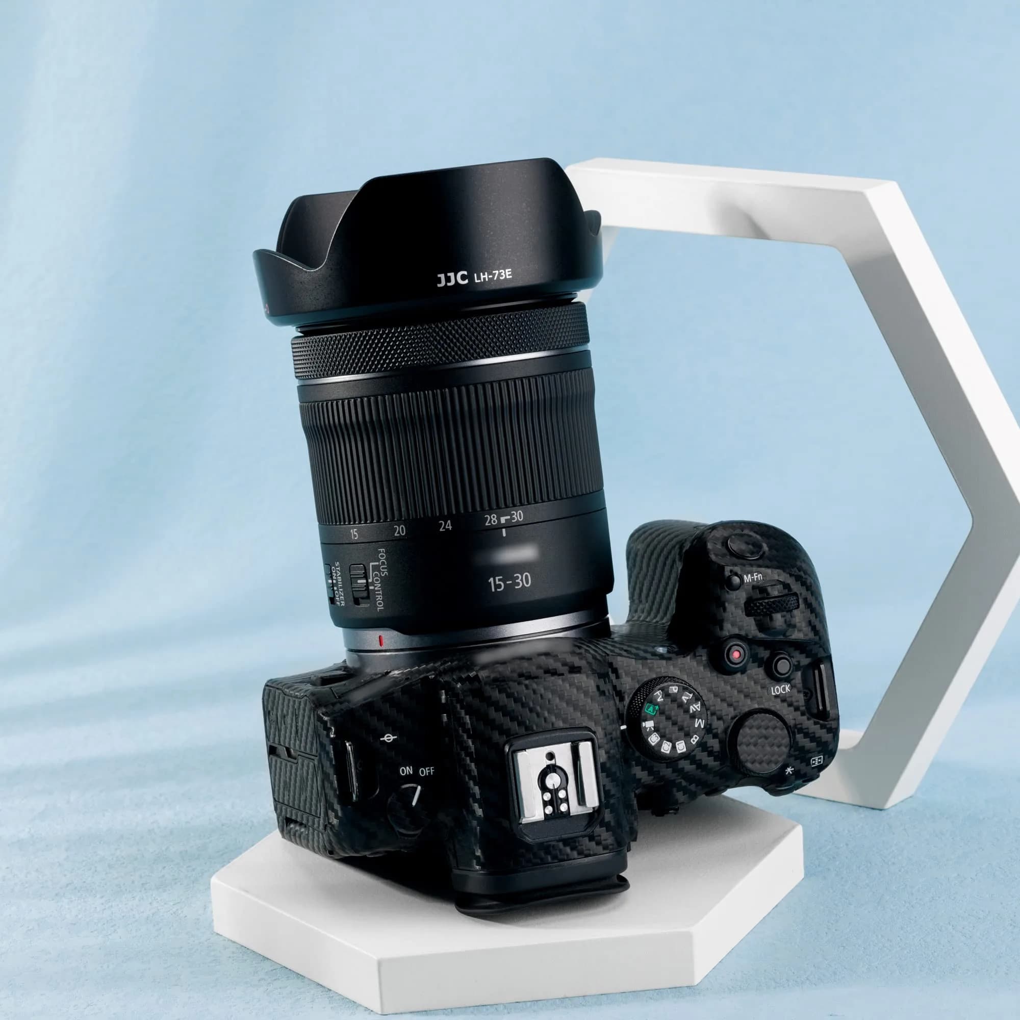 JJC EW-73E Lens Hood for Canon RF 16-28mm f/2.8 & RF 15-30mm f/4.5-6.3 Lens | Reversible Design, Supports 67mm Filter & Cap - view 7