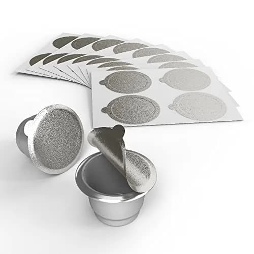 Triplot Aluminum Lids for Nespresso OriginalLine Capsules, 200 Count (37mm) | Reusable Coffee Pod Seals for Rich Crema thumbnail 6