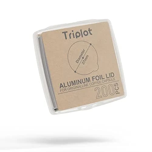 Triplot Aluminum Lids for Nespresso OriginalLine Capsules, 200 Count (37mm) | Reusable Coffee Pod Seals for Rich Crema thumbnail 3