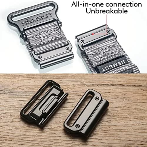 hemsut h Nylon Sports Watch Band 26mm Military Strap | Compatible with Garmin Instinct 3, Fenix 8, 7X, Descent MK1, Foretrex 601/701 thumbnail 2