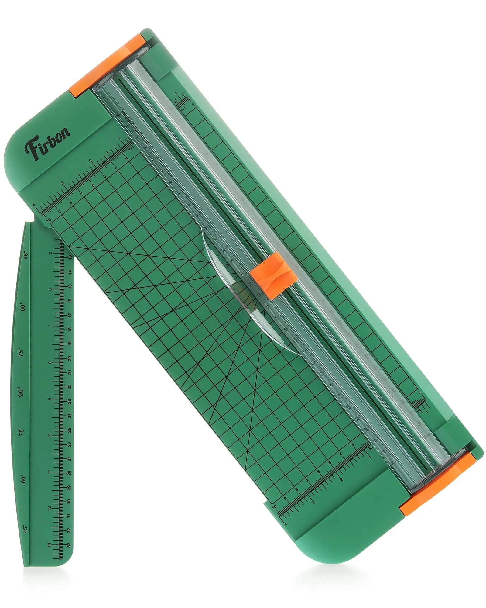 Firbon A4 Paper Cutter 12 Inch Trimmer with Extended Ruler, Green | Cuts 12 Sheets, CM & Inch Scale, Safe Blade - main product image