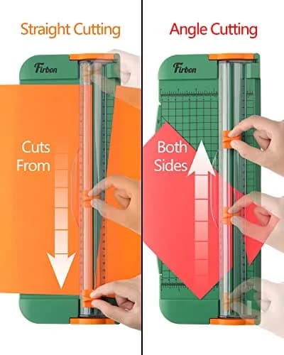 Firbon A4 Paper Cutter 12 Inch Trimmer with Extended Ruler, Green | Cuts 12 Sheets, CM & Inch Scale, Safe Blade thumbnail 4
