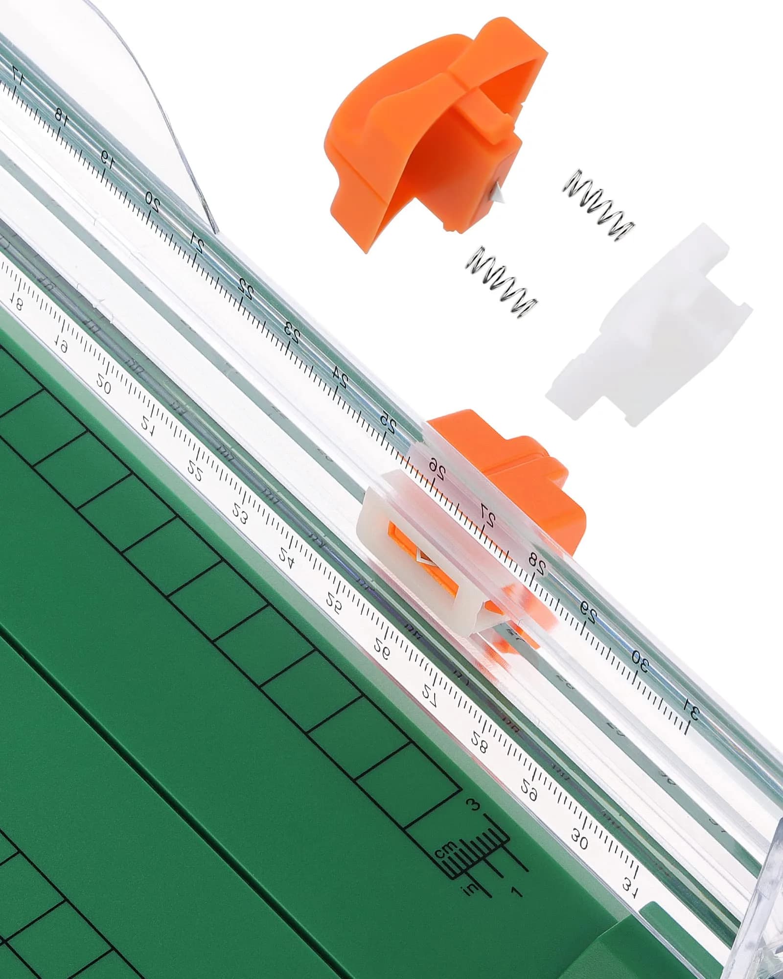Firbon A4 Paper Cutter 12 Inch Trimmer with Extended Ruler, Green | Cuts 12 Sheets, CM & Inch Scale, Safe Blade - view 3