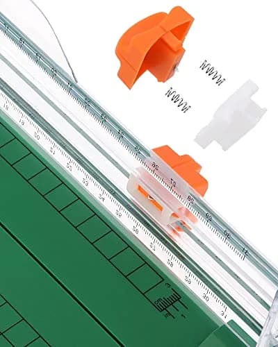 Firbon A4 Paper Cutter 12 Inch Trimmer with Extended Ruler, Green | Cuts 12 Sheets, CM & Inch Scale, Safe Blade thumbnail 3