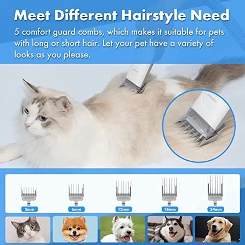 Neakasa P2 Pro Dog Grooming Kit with Vacuum Suction 99% Hair | 5 Tools, 2L Dustbin, Low Noise (110V) thumbnail 3