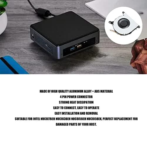 Gugxiom Replacement CPU Cooling Fan for Intel NUC8 Series | 4-Pin Connector, 5V/0.6A thumbnail 2