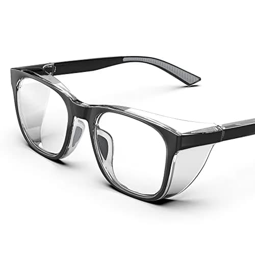 TOREGE Stylish Safety Glasses for Men & Women, Anti-Fog & Anti-Blue Light Lens | ANSI Z87.1 Certified thumbnail 1