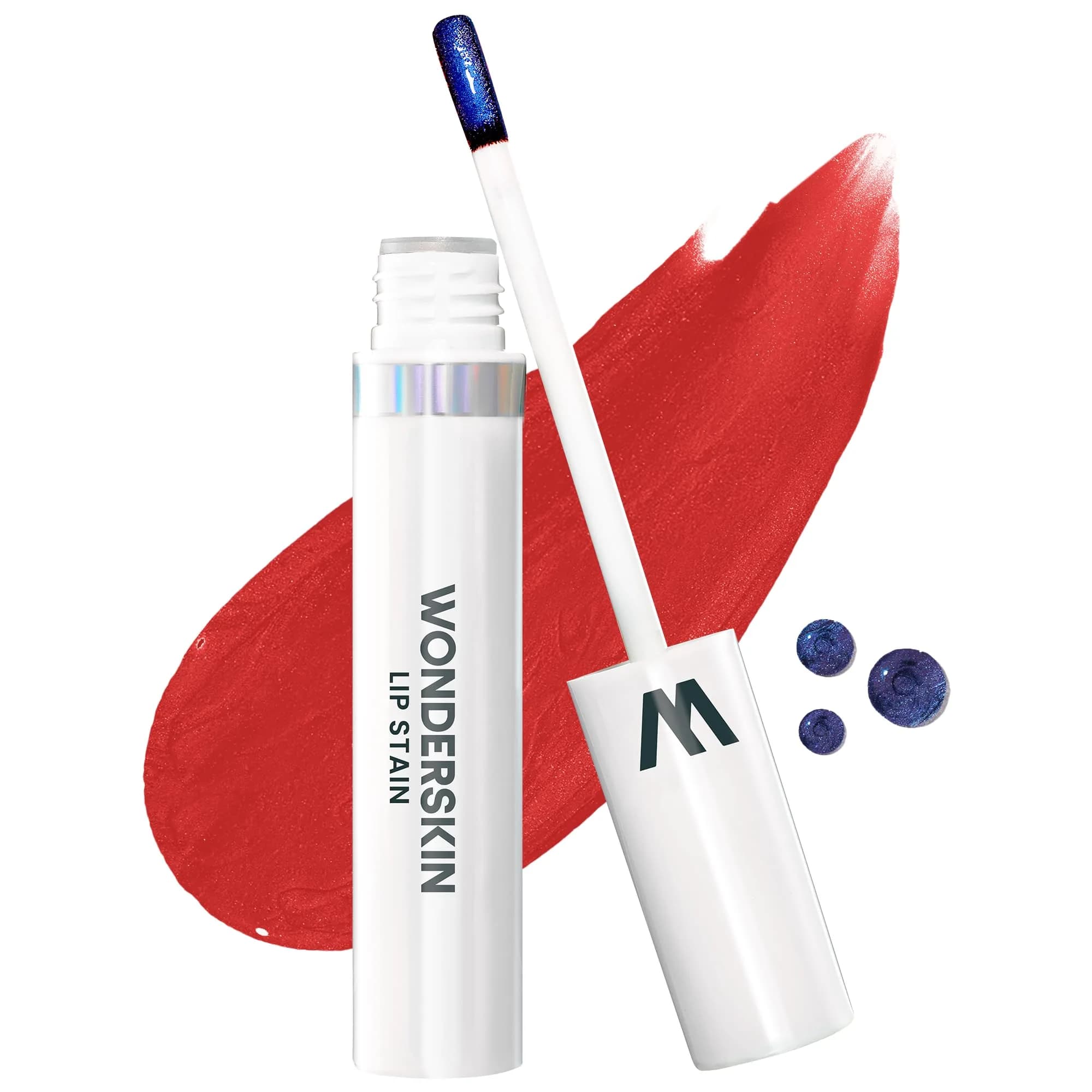 Wonderskin Wonder Blading Lip Stain Peel Off Masque Hayley Stain & Go (0.14 Fl Oz / 4.14 ml) | Long-Lasting Red Lip Tint - main product image