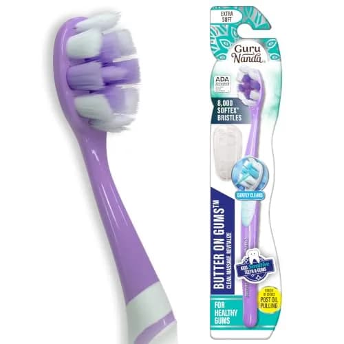 GuruNanda Butter on Gums Toothbrush with 8000+ Ultra Soft Softex Bristles | ADA Accepted for Sensitive Gums thumbnail 1