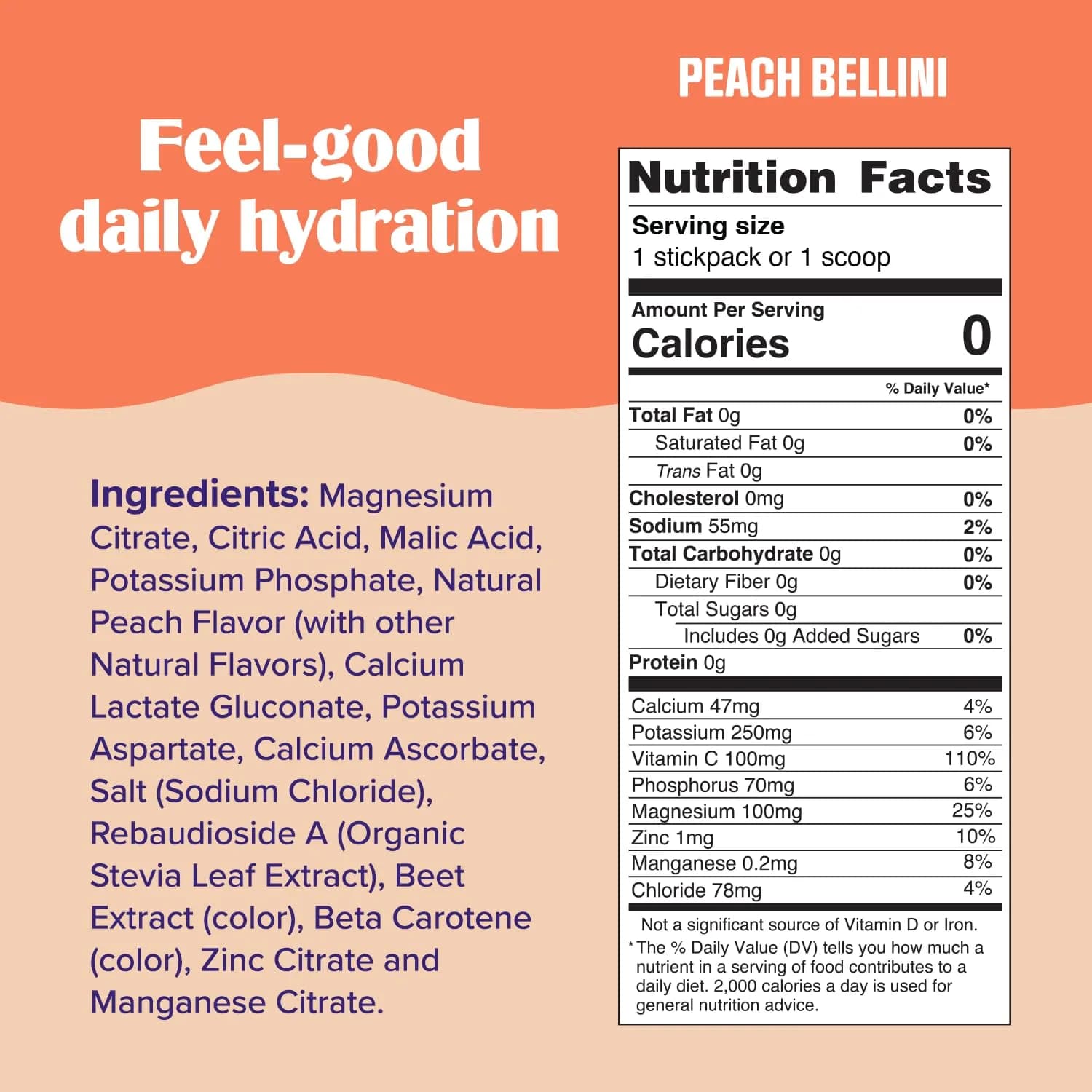 Ultima Replenisher Peach Bellini Electrolyte Powder Drink Mix, 90 Servings | Sugar Free Hydration with 6 Key Electrolytes & Trace Minerals - view 3