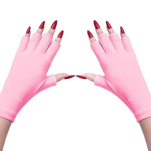 MelodySusie Premium Fingerless UV Protection Gloves for Gel Manicures | UPF 50+ Blocks 99% UV Rays thumbnail 1