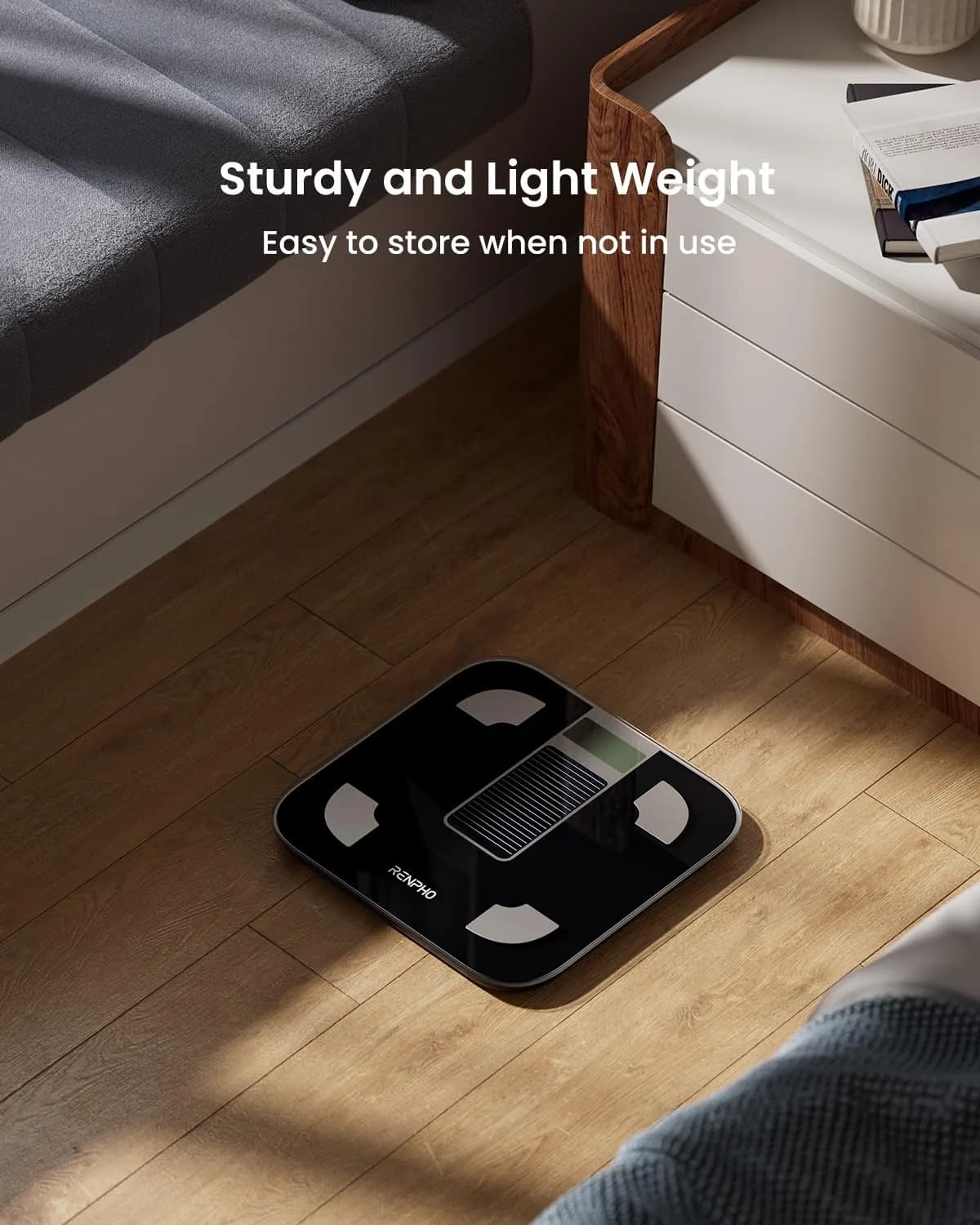 RENPHO Elis Solar 1 Smart Scale 180kg (400lb) | Accurate Body Composition Tracking - view 8