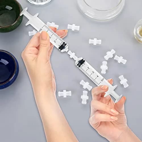 Abeillo 20 Pcs Luer Lock Syringe Adaptor Set - Female to Female Luer Connectors | For Gas & Liquid Media thumbnail 3
