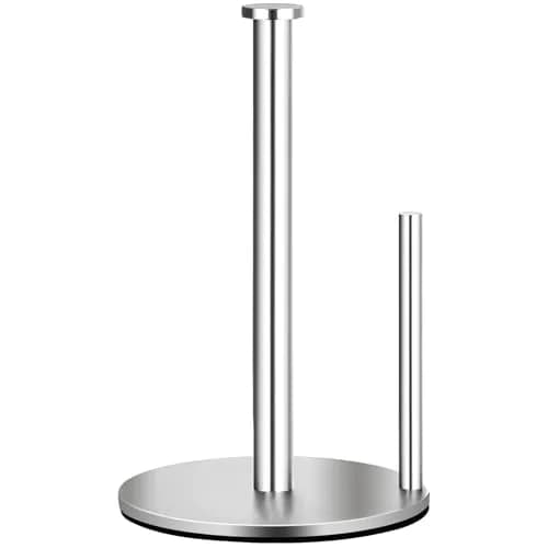 OBODING Stainless Steel Paper Towel Holder Stand for Kitchen Countertops, 32cm (12.6" H) | Rust-Proof & Easy to Carry thumbnail 1