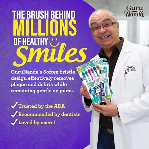 GuruNanda Butter On Gums Toothbrush 6 Ct | ADA Accepted Ultra Soft Bristles for Sensitive Gums thumbnail 6