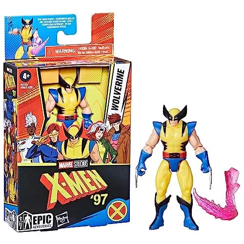 Marvel Epic Hero Series X-Men Wolverine Action Figure, 4-inch | Poseable Marvel Mutant Toy for Kids 4+ thumbnail 2