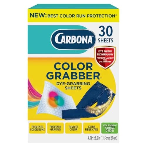 Carbona Color Grabber Sheets 30 Count | Prevents Color Runs & Dye Transfer thumbnail 1