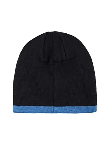 Tommy Hilfiger Boy's Patchwork Stripe Reversible Beanie, Mesmerizing Blue, 100% Acrylic thumbnail 3