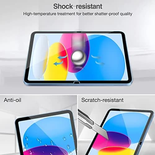 ProCase 2 Pcs Tempered Glass Screen Protector for iPad 11-inch 11th Gen (2025) & 10.9-inch 10th Gen (2022) | 9H Hardness, HD Clear thumbnail 5