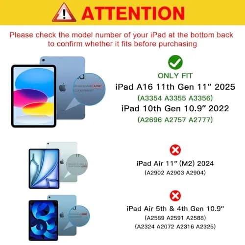 ProCase 2 Pcs Tempered Glass Screen Protector for iPad 11-inch 11th Gen (2025) & 10.9-inch 10th Gen (2022) | 9H Hardness, HD Clear thumbnail 2