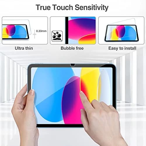 ProCase 2 Pcs Tempered Glass Screen Protector for iPad 11-inch 11th Gen (2025) & 10.9-inch 10th Gen (2022) | 9H Hardness, HD Clear thumbnail 4