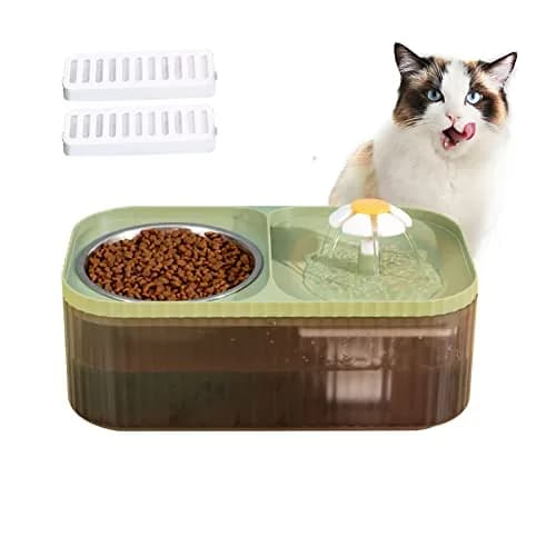 Suertree Cat Fountain Water Bowl Stainless Steel 3L | Quiet, BPA-Free Pet Water Dispenser thumbnail 1