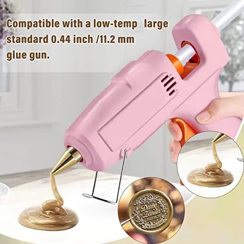 PAXCOO Sealing Wax Sticks, 20pcs, Antique Gold | Easy Glue Gun Application for Crafts & Invitations thumbnail 5