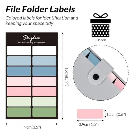 SKYDUE Accordion File Organizer 8 Pockets 32.5 cm (12.8 in) | Portable Document Paper Organizer for Office, School, Home thumbnail 4