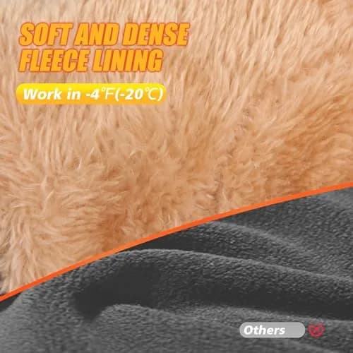 ihuan Waterproof Ski Gloves for Men & Women, Warm Snow Cycling Cold Weather Gloves | Touchscreen Compatible thumbnail 3